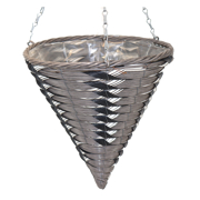 Picture of Cone Basket with Stiff Swivel Chain Hanger 12"