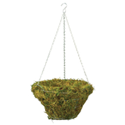 Picture of Woodland Moss Hanging Basket With Chain 16" Green