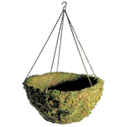 Picture of Woodland Moss Hanging Basket With Chain 16" Black
