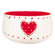 Picture of Red  Country Heart  7'' Flower Pot