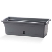Picture of Emma Rectangular 16"X8" Planter Charcoal