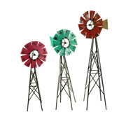 Picture of Windmill - Set Of 3 / 3 Bases / 3 Windmills