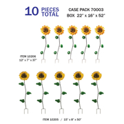 Picture of Case Pack-Sunflower Stakes  (10 Pcs)