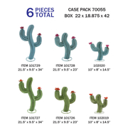 Picture of Case Pack-Curvy Cactus  (6 Pcs)