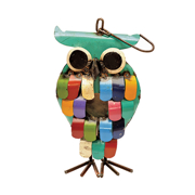 Picture of Owl Hanging Birdhouse Casepack (4ea)
