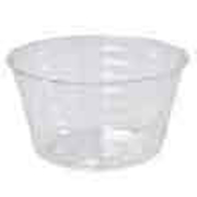 Picture of 6" Clear Vinyl Basket Liner Shallow 2 1/2"