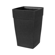 Picture of HARMONY 12" Self-Watering Tall Planter Black