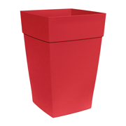 Picture of HARMONY 12" Self-Watering Tall Planter Red