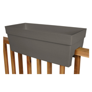 Picture of HARMONY 27" Self-Watering Rail Planter Slate