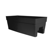 Picture of HARMONY 27" Self-Watering Rail Planter Black