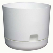 Picture of OASIS 6" Self-Watering Planter with Saucer White