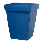 Picture of BAMBOO 11" Square Self-Watering Planter Blue