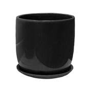 Picture of Jane 7"  Ceramic Pot Black