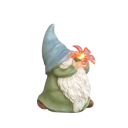 Picture of Gnome w LED Flower 13x11x18cm