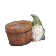 Picture of Gnome w Barrel Planter 17.5x11.5x12.5cm