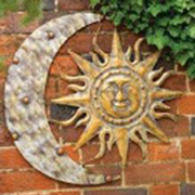 Picture of Aztec Sun And Moon Wall Art