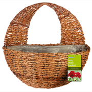 Picture of Rustic Rattan Hanging Basket 16"