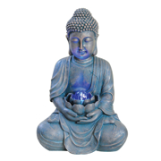 Picture of Buddha w/Lotus LED Fountain 32x25x49cm