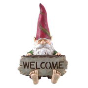 Picture of 12" Forest Gnome w/LED Welcome 20.6x17x31 cm