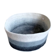 Picture of 3 Tone Storage Basket - Black/Grey/White - Large