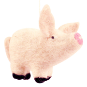 Picture of Pig Ornament 100% Wool