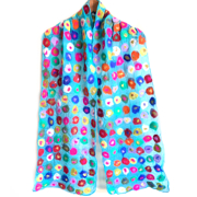 Picture of Dot Scarf Turq