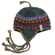 Picture of Druk Earflap Knitted Hat 100% Wool Fleece Lined
