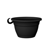 Picture of 12" Eclipse Round Hanging Basket Black