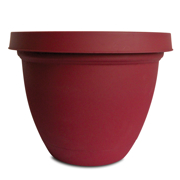 Picture of 8" Infinity Planter w/Attached Saucer Warm Red