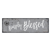 Picture of Simply Blessed Wood Sign 5x16 plaque