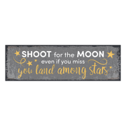 Picture of Shoot For The Moon Wood Sign 5x16 plaque