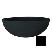 Picture of Linea Round Low Bowl 60cm x 21.5cm Black