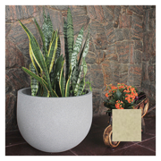 Picture of Rustic Round Planter w/ stand 33cmx50cm Sandstone