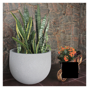 Picture of Rustic Round Planter Set/3 (JVRR33, 45, 57) Black 