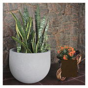 Picture of Rustic Round Planter Set/3 (JVRR33,45,57) Coffee