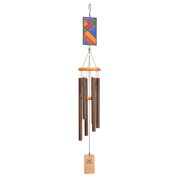Picture of 42” Wind Chime w Stained Glass Bronze Finish