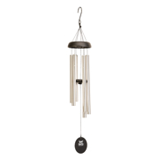 Picture of 40” Solar Light Wind Chime Silver / Black