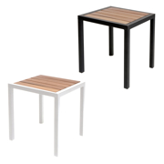 Picture of 14” Square Metal Tables Asst Matte Black/White