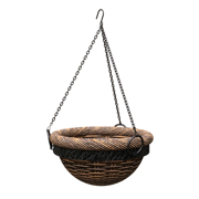 Picture of Basket Hang Tuscan Wicker 14" Dark Brwn