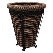 Picture of Basket Planter Tuscan Wicker 16" Dark Brwn