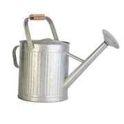 Picture of Watering Can Vintage Galvanized Wood Handle 2 Gal