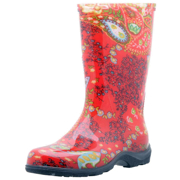 Picture of Womens Rain & Garden Tall BootPaisley  Red Size 6