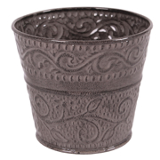 Picture of 6" Ensley Metal Planter Pebble