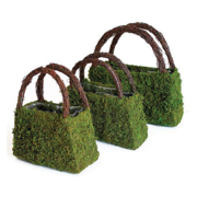 Picture of Beaumont Wicker Purse Wicker Handles Set of 3