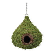 Picture of Raindrop Woven Birdhouse Fresh Green 10 x 13in