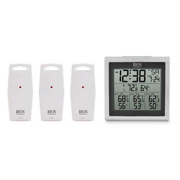 Picture of Indoor/Outdoor Thermometer W/ 3 Sensors Silv&Blk