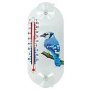 Picture of Blue Jay In/Out Suction Cup Window Thermometer