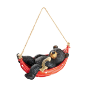 Picture of DT Summer Snooze Hanging Black Bear Statue