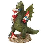 Picture of Dragon And Gnomes Statue