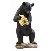 Picture of Dt Beehive Black Bear Spitter Piped Statue